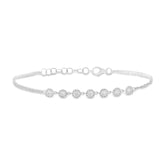 0.66ct 14k White Gold Diamond Bracelet